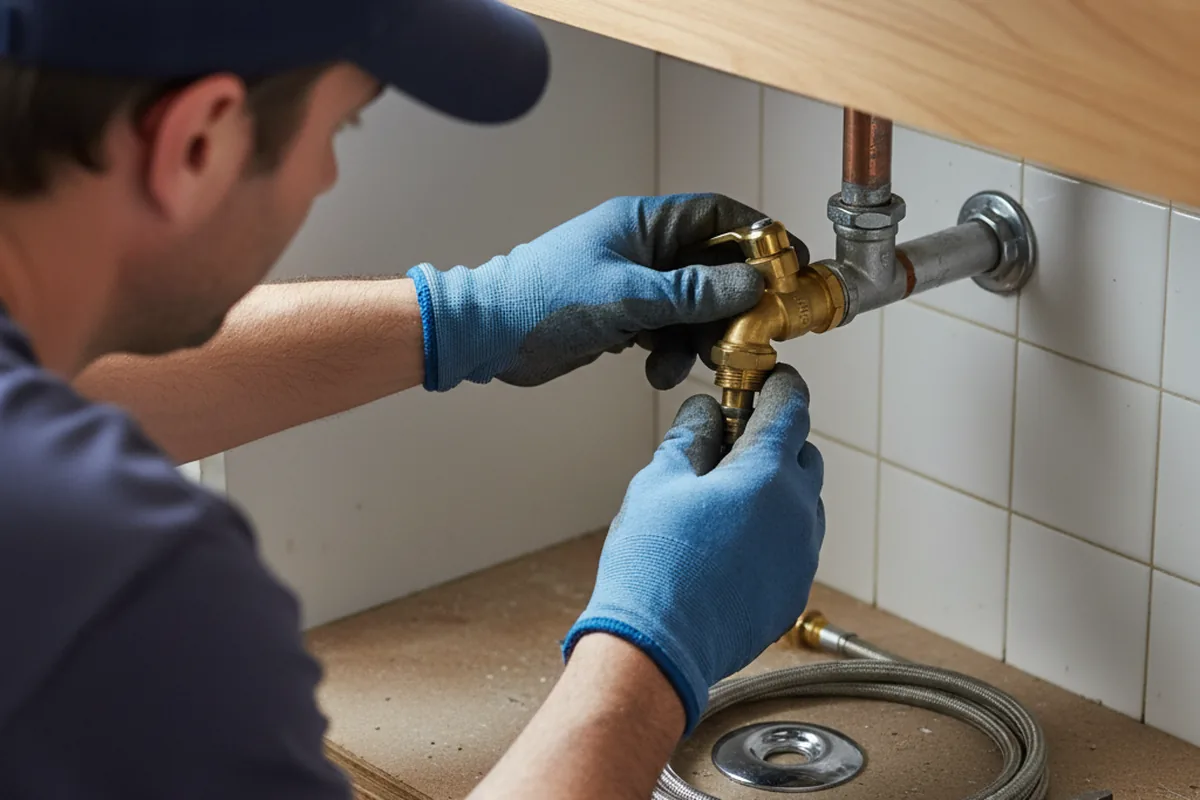 Shutoff valve and fitting work during Emergency Plumbing in Oak Hill